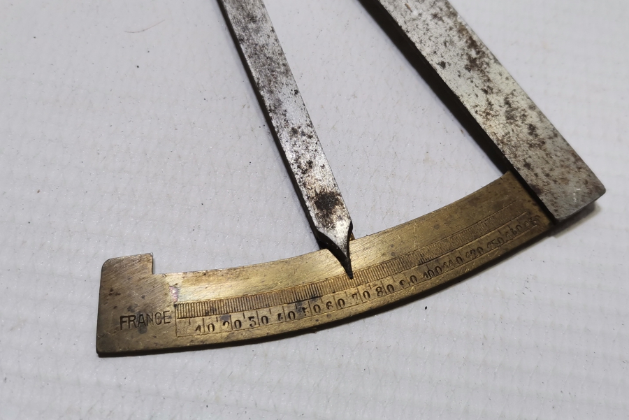 1. DÜNYA SAVAŞI DÖNEMİ NADİR TİPTE FRANSIZ TOPÇU PERGELİ