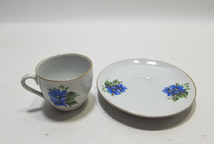 YERLİ YAPIM ANTİKA KÜTAHYA PORSELEN FİNCAN