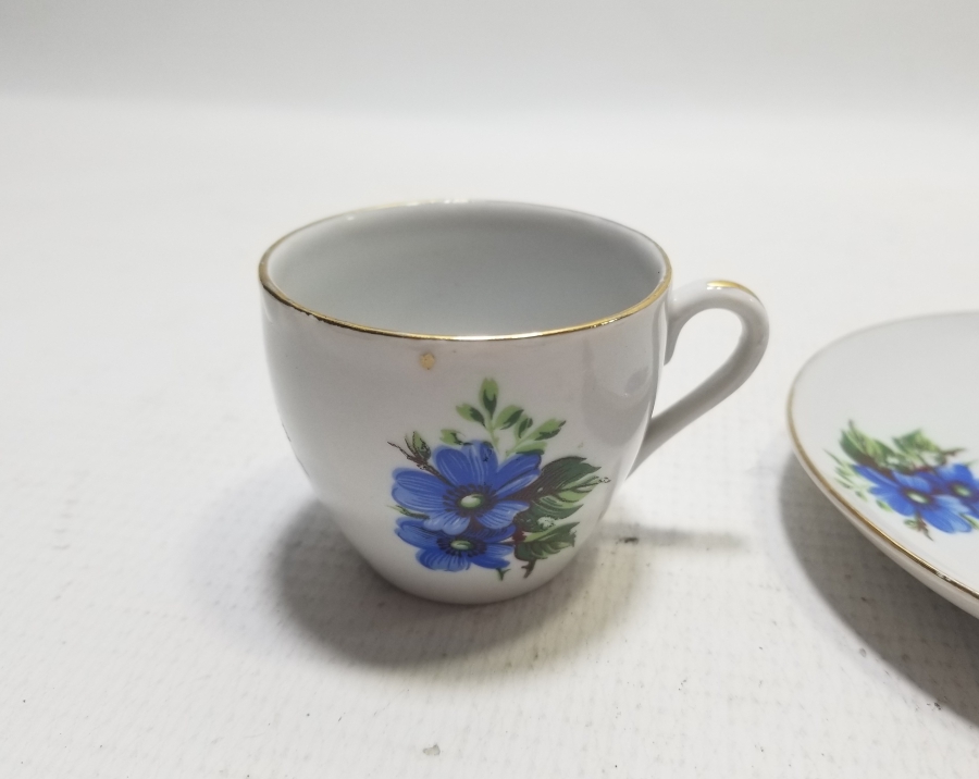 YERLİ YAPIM ANTİKA KÜTAHYA PORSELEN FİNCAN