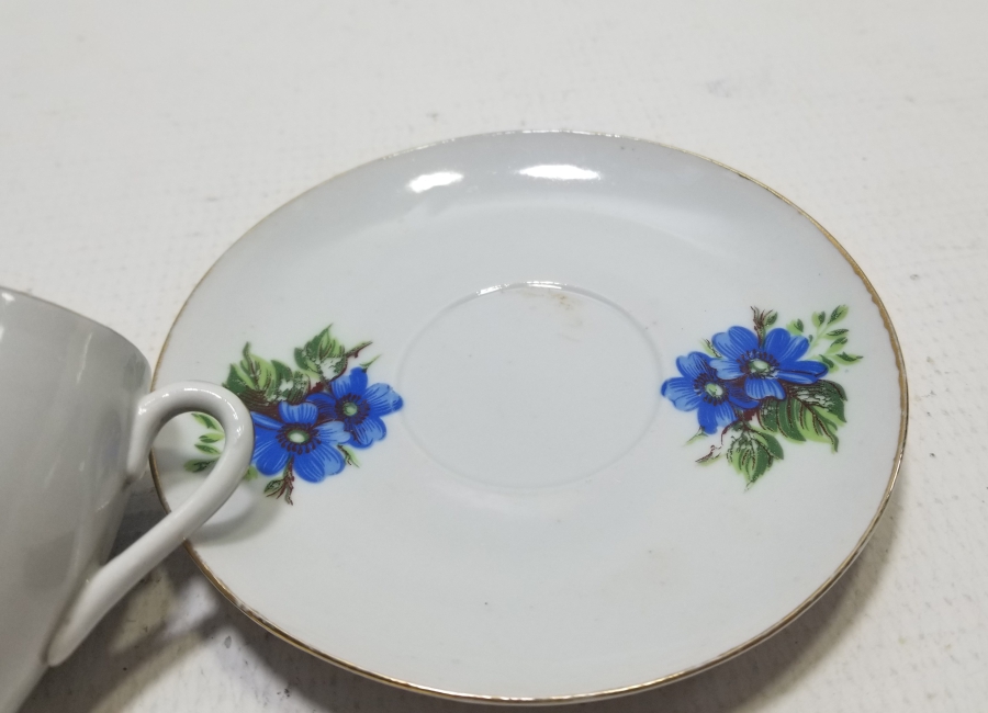 YERLİ YAPIM ANTİKA KÜTAHYA PORSELEN FİNCAN