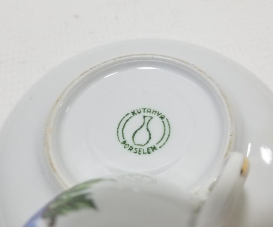 YERLİ YAPIM ANTİKA KÜTAHYA PORSELEN FİNCAN