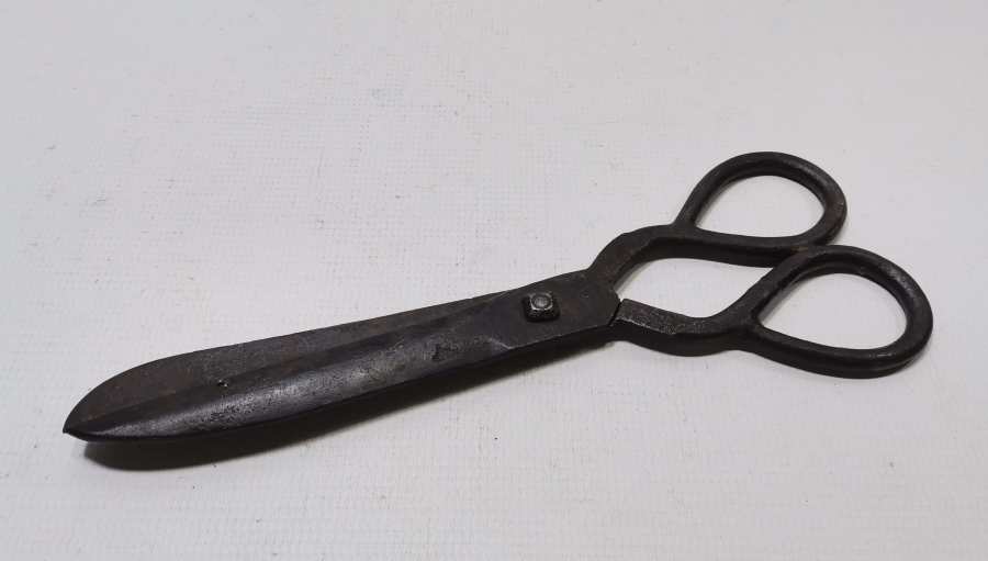 OSMANLI DÖNEMİ TARİHLİ VE USTA DAMGALI NADİR BÜYÜK BOY LOKUM MAKASI