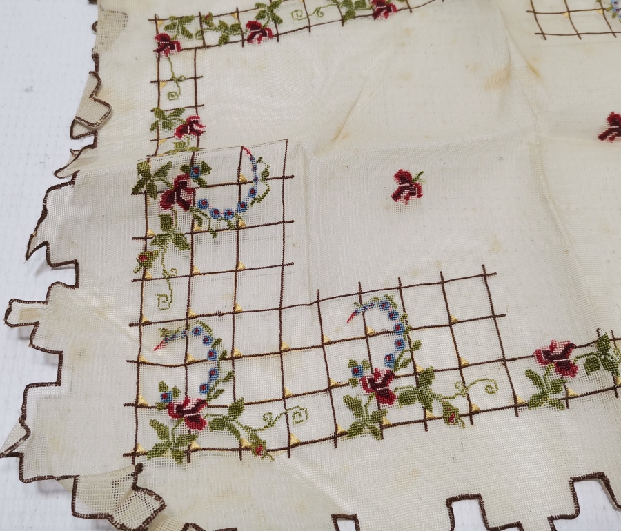 TAMAMI EL İŞİ ANTİKA LEVANTEN TABAK ALTLIĞI