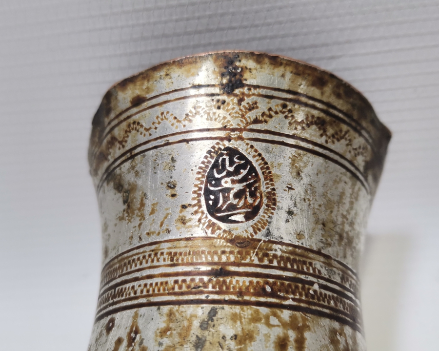 ÜZERİ YAZILI OSMANLI DÖNEMİ NADİR TİPTE BARDAK