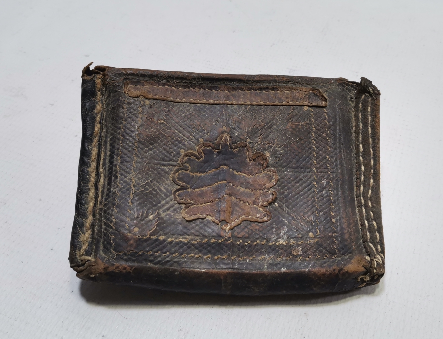 OSMANLI DÖNEMİ EL YAPIMI DERİ ENAM-I ŞERİF KABI