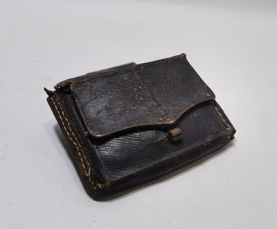 OSMANLI DÖNEMİ EL YAPIMI DERİ ENAM-I ŞERİF KABI