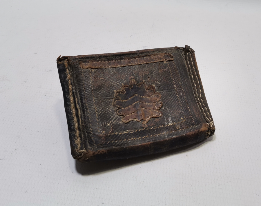 OSMANLI DÖNEMİ EL YAPIMI DERİ ENAM-I ŞERİF KABI