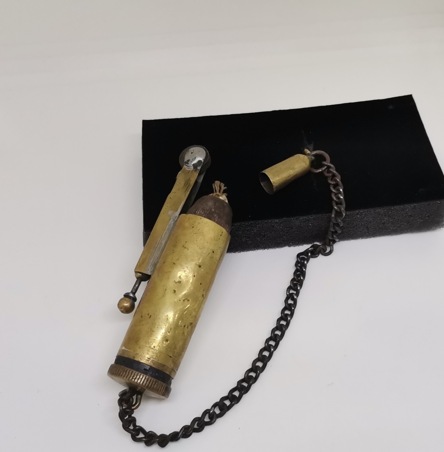 OSMANLI DÖNEMİ NADİR EL YAPIMI SUBAY ÇAKMAĞI