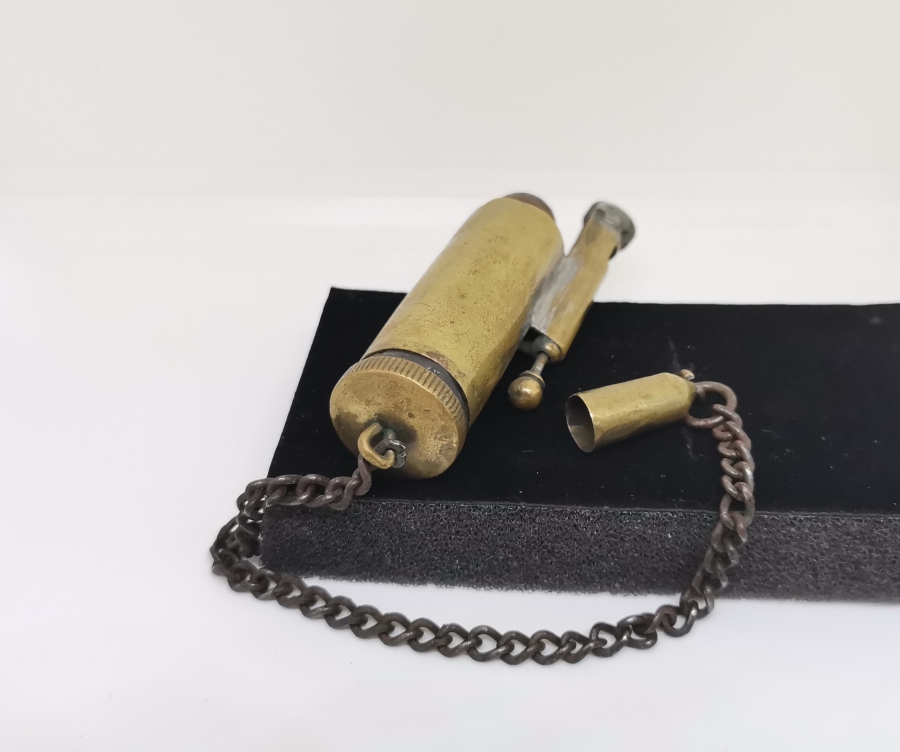 OSMANLI DÖNEMİ NADİR EL YAPIMI SUBAY ÇAKMAĞI