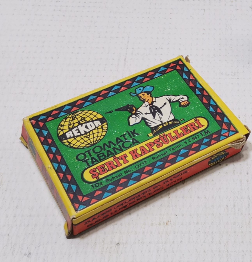 ORİJİNAL KUTUSUNDA ANTİKA OTOMATİK TABANCA ŞERİT KAPSÜLLERİ