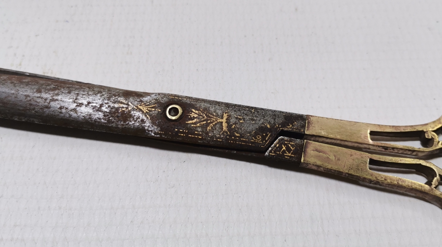 ÜZERİ ALTIN ÇAKMA İŞÇİLİKLİ OSMANLI DÖNEMİ HATTAT MAKASI