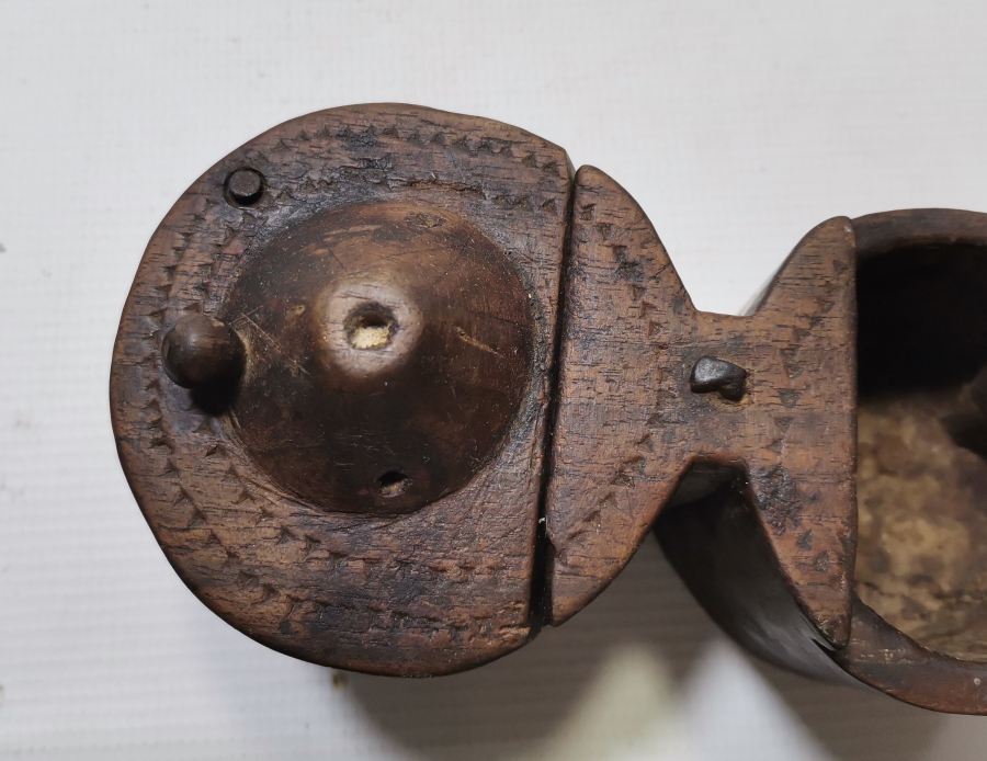 OSMANLI DÖNEMİ EL YAPIMI AHŞAP ÇİFT GÖZLÜ KAHVE KUTUSU