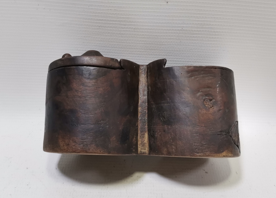 OSMANLI DÖNEMİ EL YAPIMI AHŞAP ÇİFT GÖZLÜ KAHVE KUTUSU