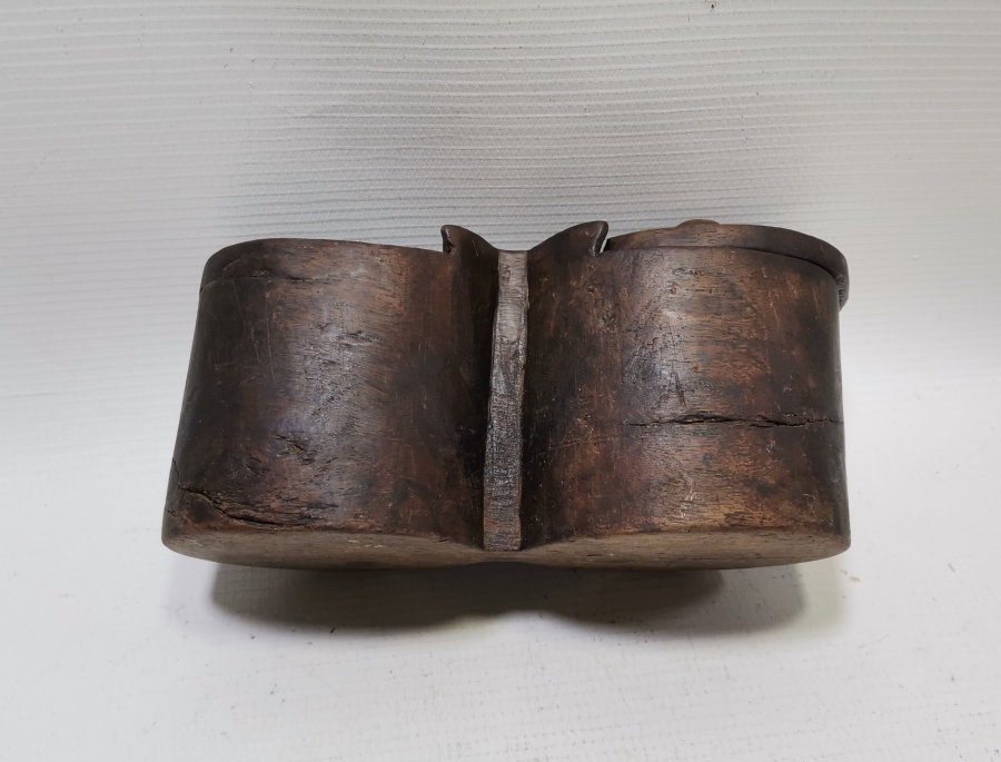 OSMANLI DÖNEMİ EL YAPIMI AHŞAP ÇİFT GÖZLÜ KAHVE KUTUSU