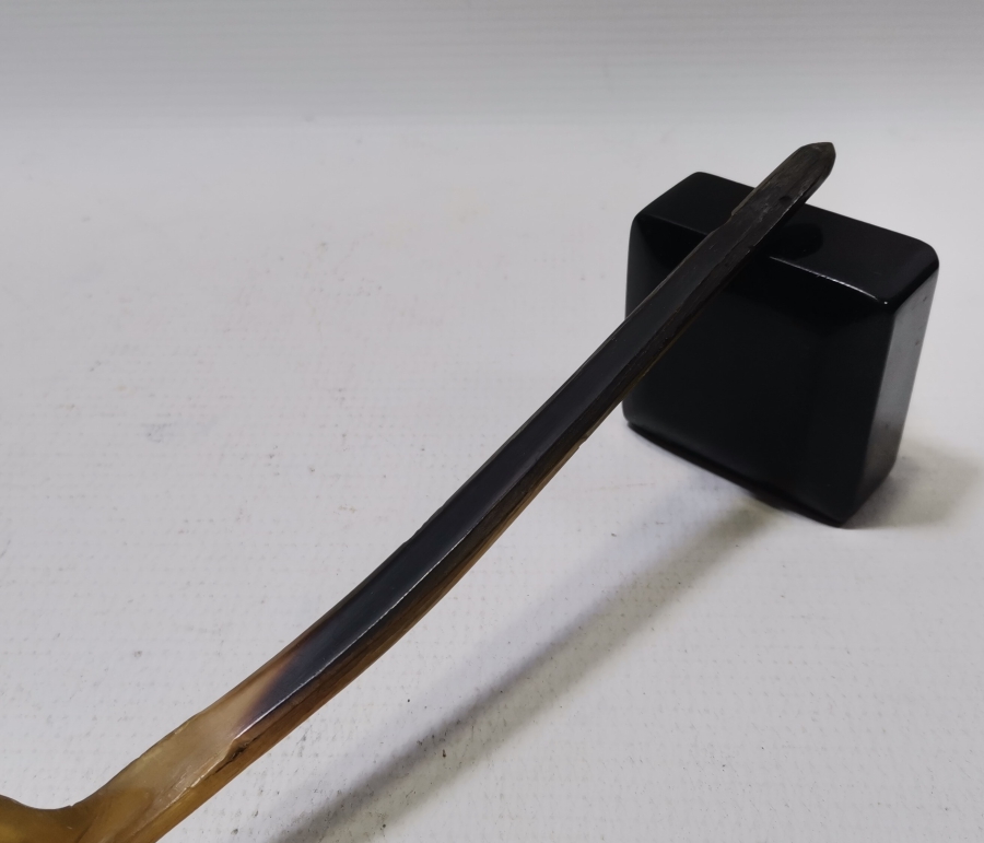 OSMANLI DÖNEMİ EL YAPIMI BOYNUZ TEKKE İŞİ HOŞAF KAŞIĞI