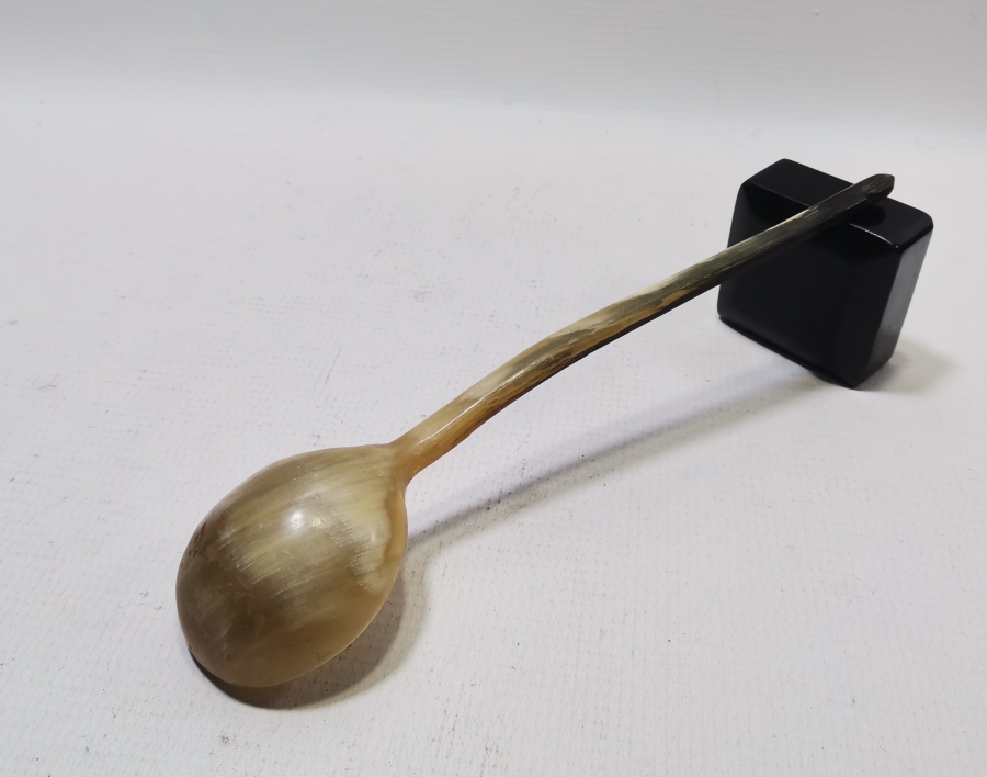 OSMANLI DÖNEMİ EL YAPIMI BOYNUZ TEKKE İŞİ HOŞAF KAŞIĞI