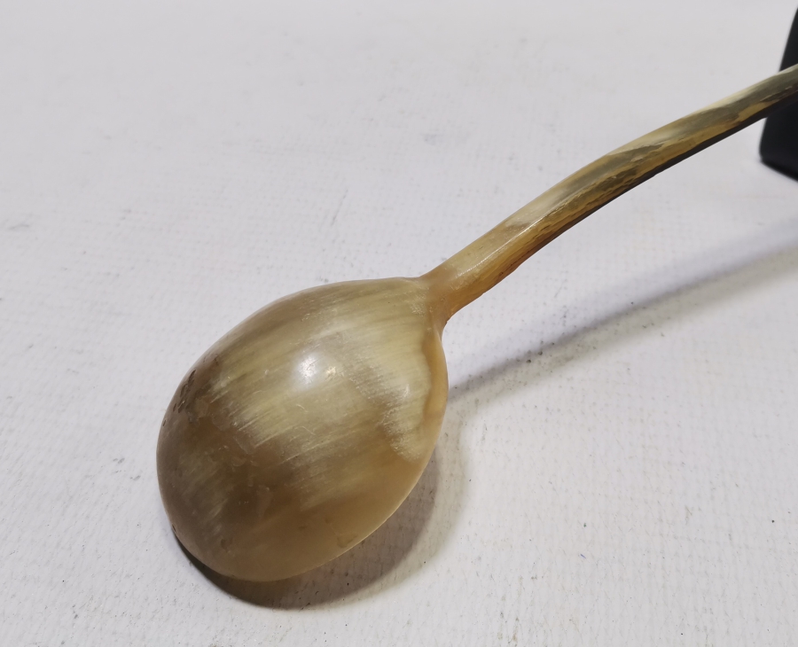 OSMANLI DÖNEMİ EL YAPIMI BOYNUZ TEKKE İŞİ HOŞAF KAŞIĞI