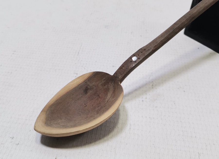 ÜZERİ SEDEF ÇAKMA İŞÇİLİKLİ OSMANLI DÖNEMİ TEKKE İŞİ HOŞAF KAŞIĞI