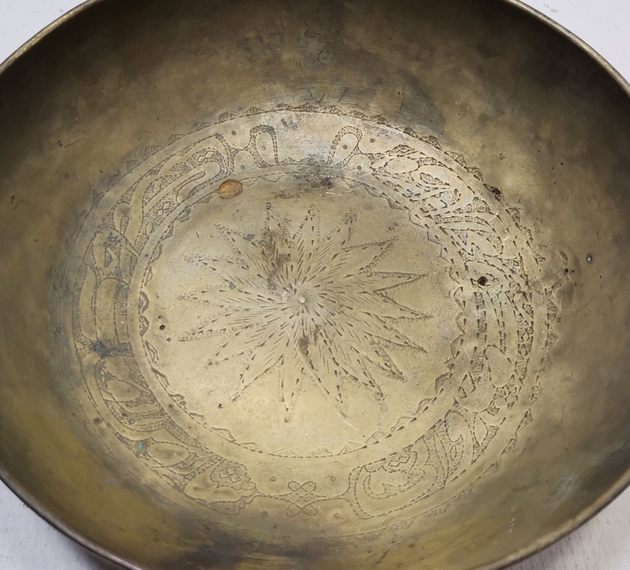 OSMANLI DÖNEMİ ORTASI BEYİT YAZILI NADİR TEKKE İŞİ ÇAMÇAK - ŞİFA TASI