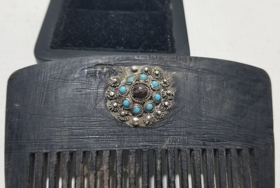 ÜZERİ GÜMÜŞ APLİKLİ OSMANLI DÖNEMİ TARAK