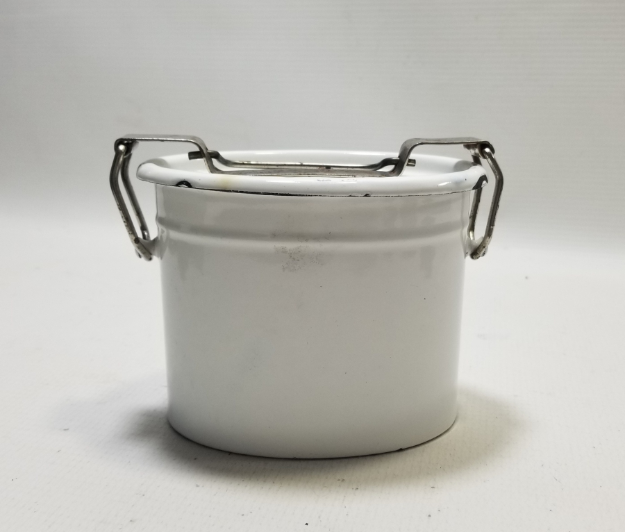 YÜKSEK KONDİSYONDA OSMANLI DÖNEMİ NADİR EMAYE STERİLİZASYON KABI