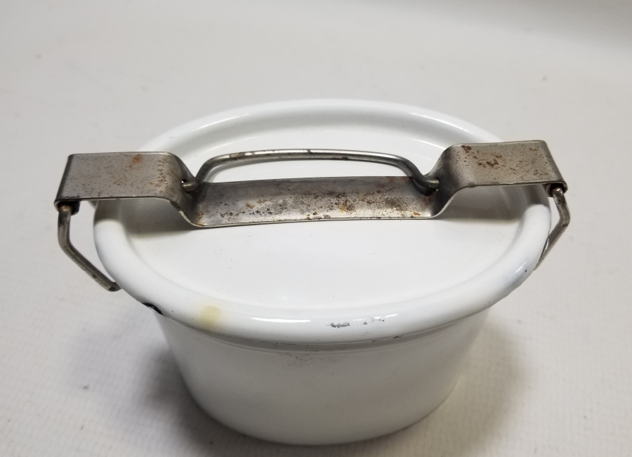 YÜKSEK KONDİSYONDA OSMANLI DÖNEMİ NADİR EMAYE STERİLİZASYON KABI