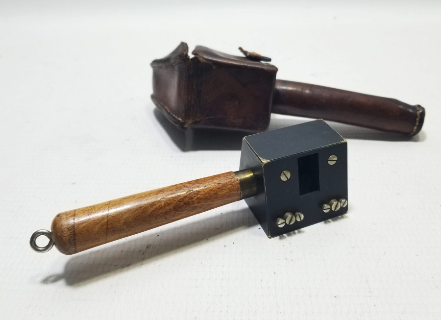 ORİJİNAL DERİ KILIFINDA OSMANLI DÖNEMİ NADİR HARİTACI BÜYÜTECİ - ÖLÇEĞİ