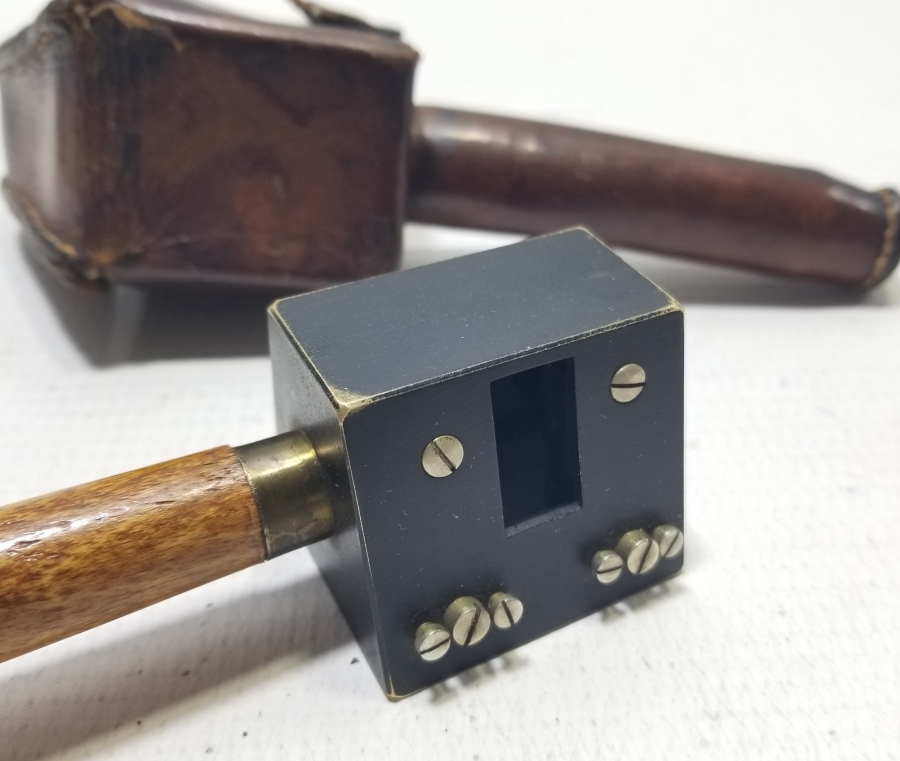 ORİJİNAL DERİ KILIFINDA OSMANLI DÖNEMİ NADİR HARİTACI BÜYÜTECİ - ÖLÇEĞİ