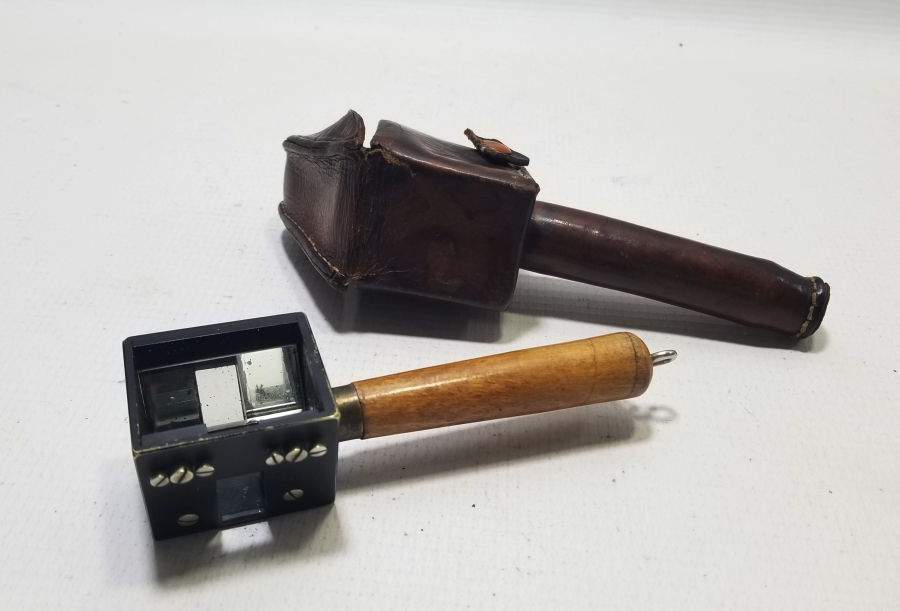 ORİJİNAL DERİ KILIFINDA OSMANLI DÖNEMİ NADİR HARİTACI BÜYÜTECİ - ÖLÇEĞİ