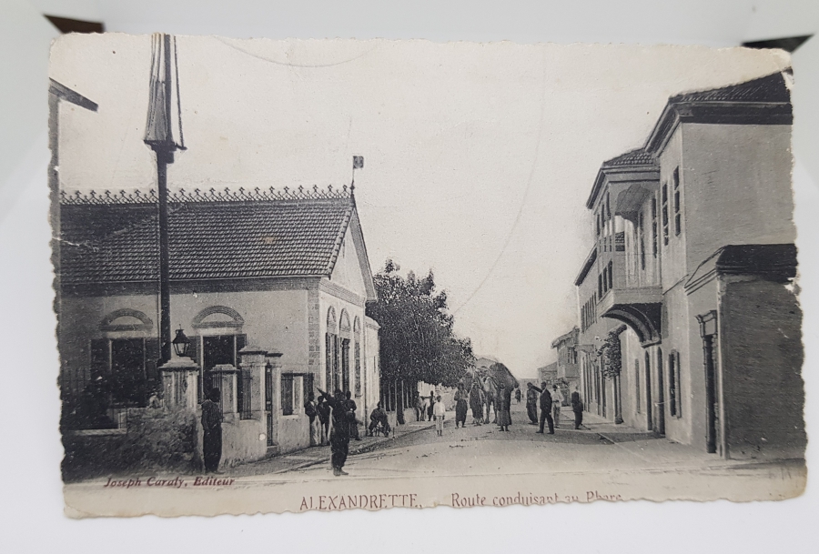 OSMANLI DÖNEMİ İSKENDERİYE GÖRSELLİ NADİR KARTPOSTAL