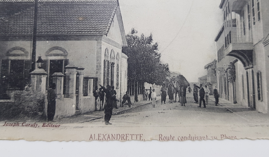 OSMANLI DÖNEMİ İSKENDERİYE GÖRSELLİ NADİR KARTPOSTAL