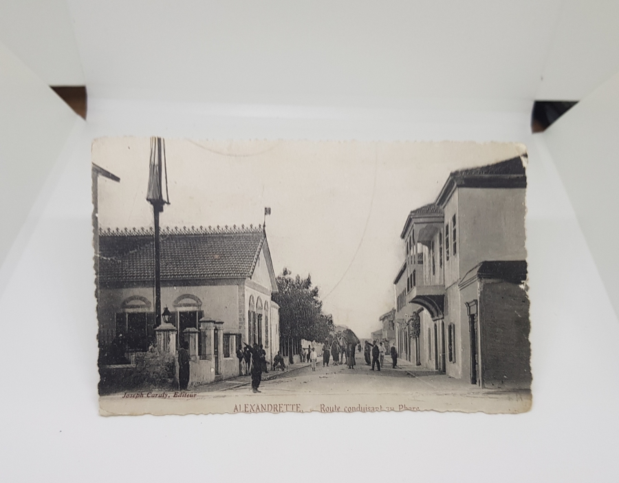 OSMANLI DÖNEMİ İSKENDERİYE GÖRSELLİ NADİR KARTPOSTAL