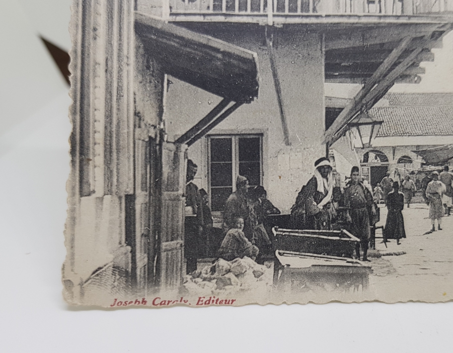 OSMANLI DÖNEMİ SOKAK MANZARALI KARTPOSTAL