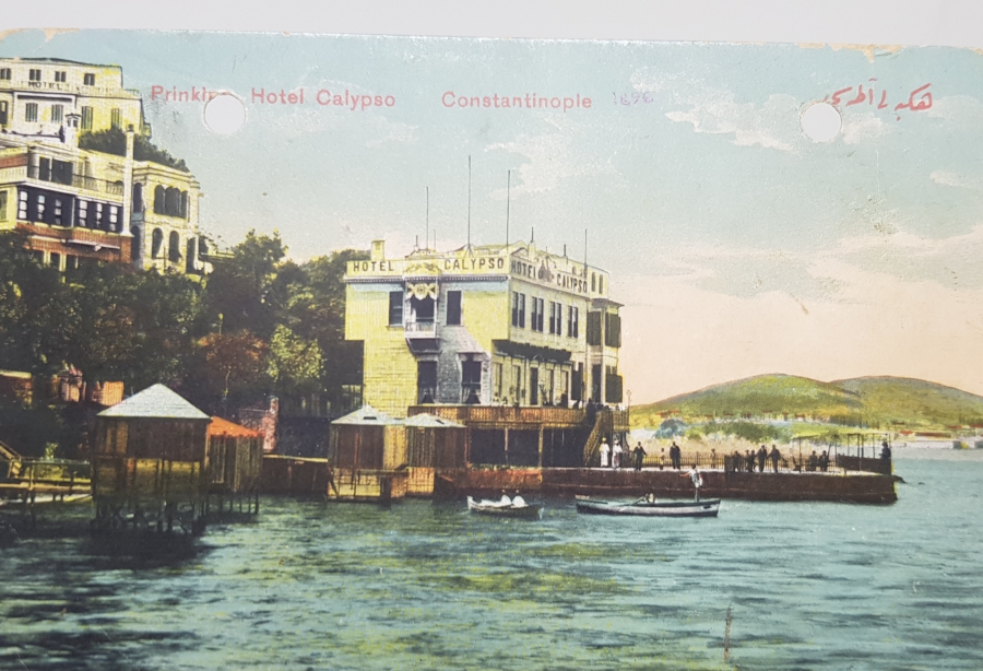 OSMANLI DÖNEMİ OTEL CALYPSO GÖRSELLİ NADİR KARTPOSTAL
