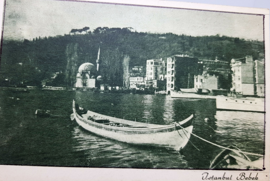 CUMHURİYET DÖNEMİ İSTANBUL BEBEK SAHİLİ GÖRSELLİ KARTPOSTAL