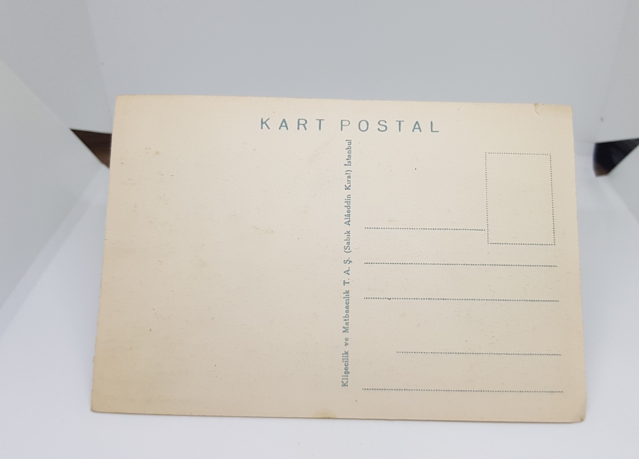 CUMHURİYET DÖNEMİ İSTANBUL BEBEK SAHİLİ GÖRSELLİ KARTPOSTAL