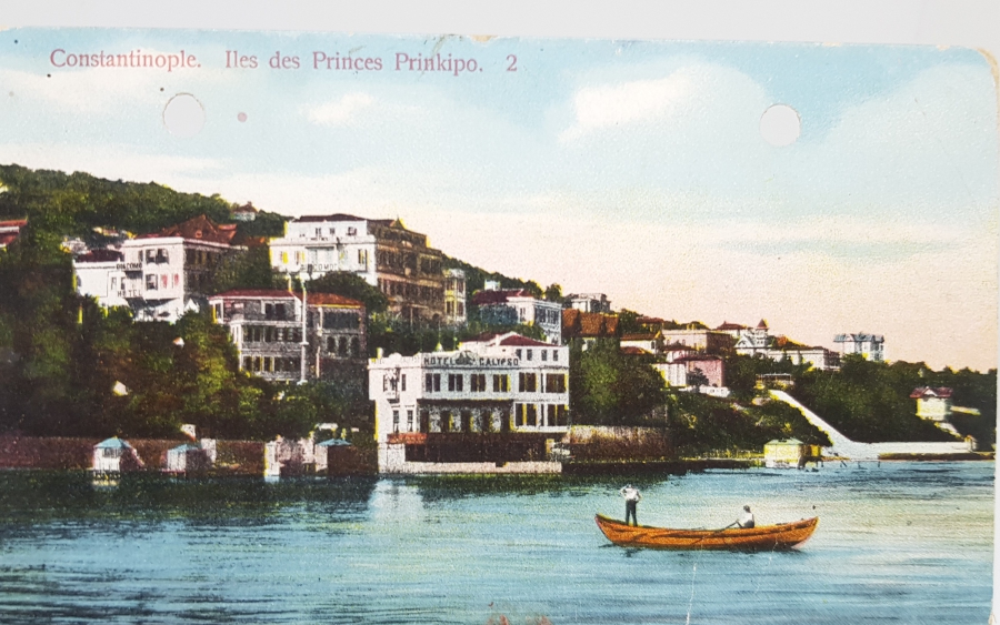 CALYPSO VE BOĞAZ GÖRSELLİ OSMANLI DÖNEMİ NADİR KARTPOSTAL