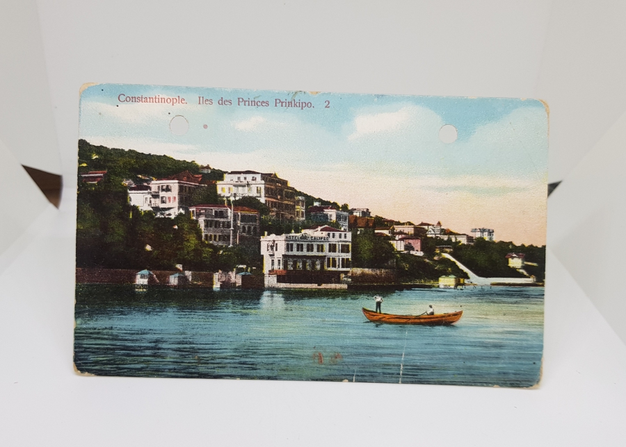 CALYPSO VE BOĞAZ GÖRSELLİ OSMANLI DÖNEMİ NADİR KARTPOSTAL