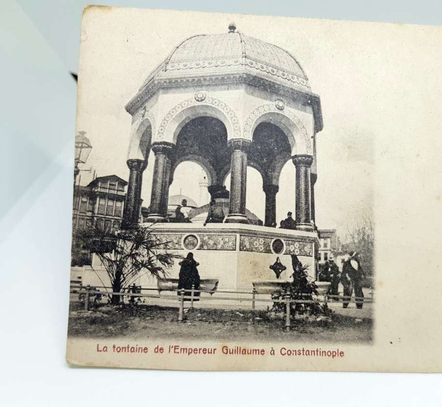ALMAN ÇEŞMESİ GÖRSELLİ OSMANLI DÖNEMİ NADİR KARTPOSTAL