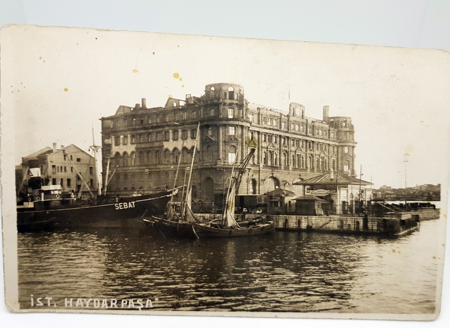 HAYDARPAŞA GARI GÖRSELLİ CUMHURİYET BAŞLARI KARTPOSTAL