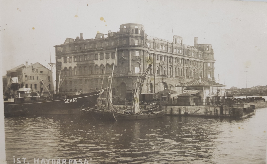 HAYDARPAŞA GARI GÖRSELLİ CUMHURİYET BAŞLARI KARTPOSTAL
