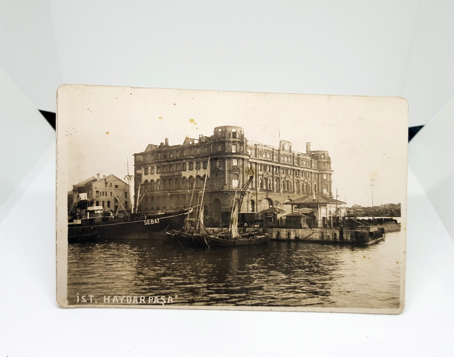 HAYDARPAŞA GARI GÖRSELLİ CUMHURİYET BAŞLARI KARTPOSTAL