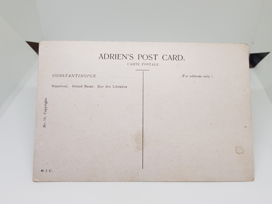 KAPALIÇARŞI GÖRSELLİ OSMANLI DÖNEMİ NADİR TABLO KARTPOSTAL