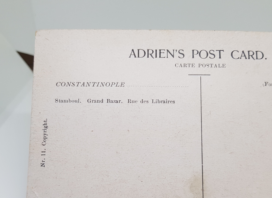 KAPALIÇARŞI GÖRSELLİ OSMANLI DÖNEMİ NADİR TABLO KARTPOSTAL