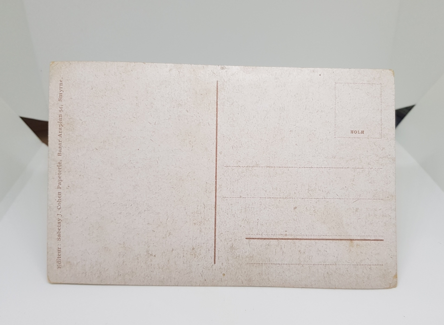 OSMANLI DÖNEMİ İZMİR GENEL GÖRÜNÜŞ RENKLİ KARTPOSTAL