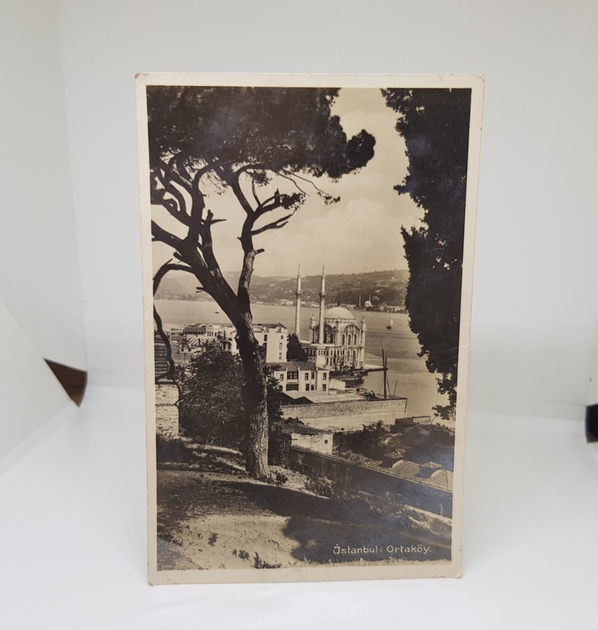 İSTANBUL ORTAKÖY CAMİ GÖRSELLİ CUMHURİYET BAŞLARI KARTPOSTAL