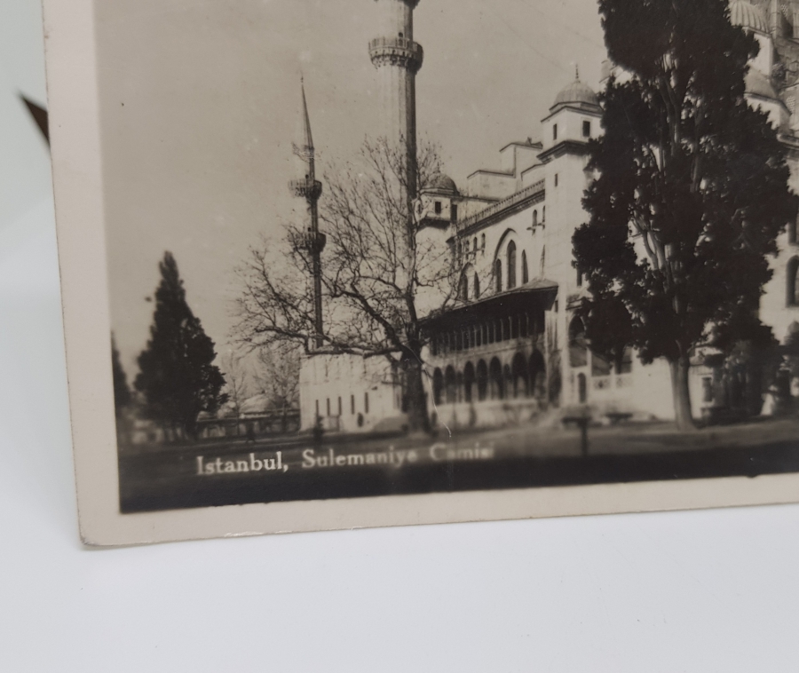 SÜLEYMANİYE CAMİ GÖRSELLİ CUMHURİYET BAŞLARI KARTPOSTAL