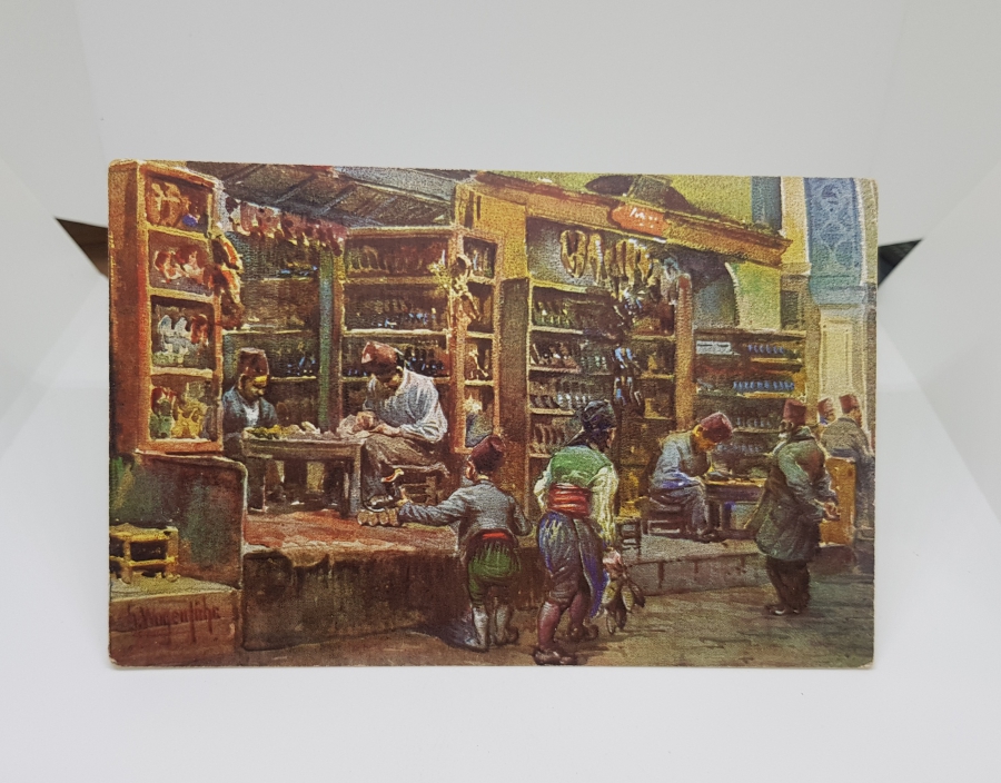 OSMANLI DÖNEMİ KAPALIÇARŞI GÖRSELLİ TABLO KARTPOSTAL