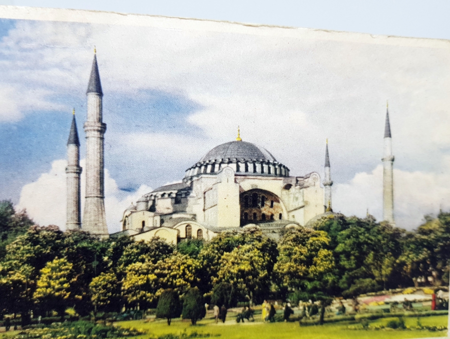 1970LERDEN AYASOFYA MÜZESİ KARTPOSTAL