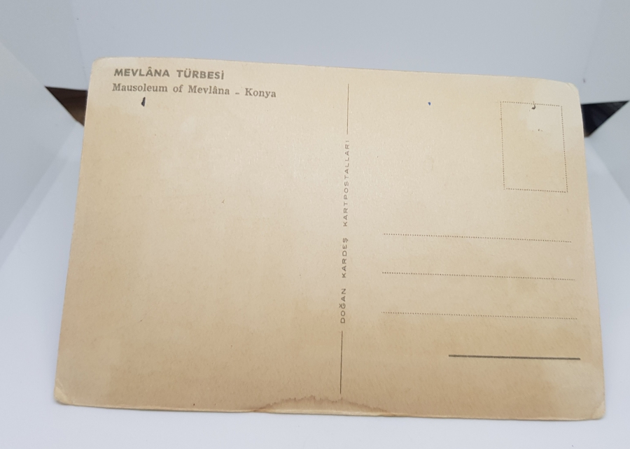 MEVLANA TÜRBESİ GÖRSELLİ 1960-1970LERDEN KARTPOSTAL